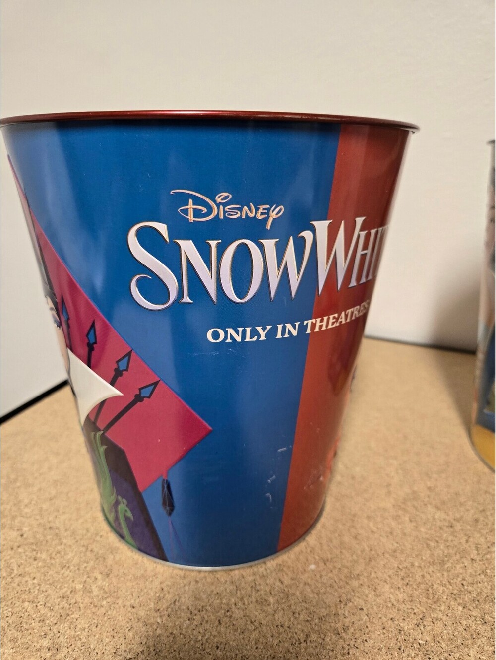 Disney Snow White Themed Metal Popcorn Bucket